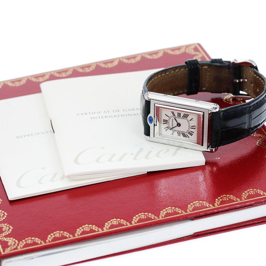 カルティエ タンクバスキュラントSM W1011158 SS クォーツ Cartier（カルティエ） CARTIER W1011158 タンクバスキュラントSM
