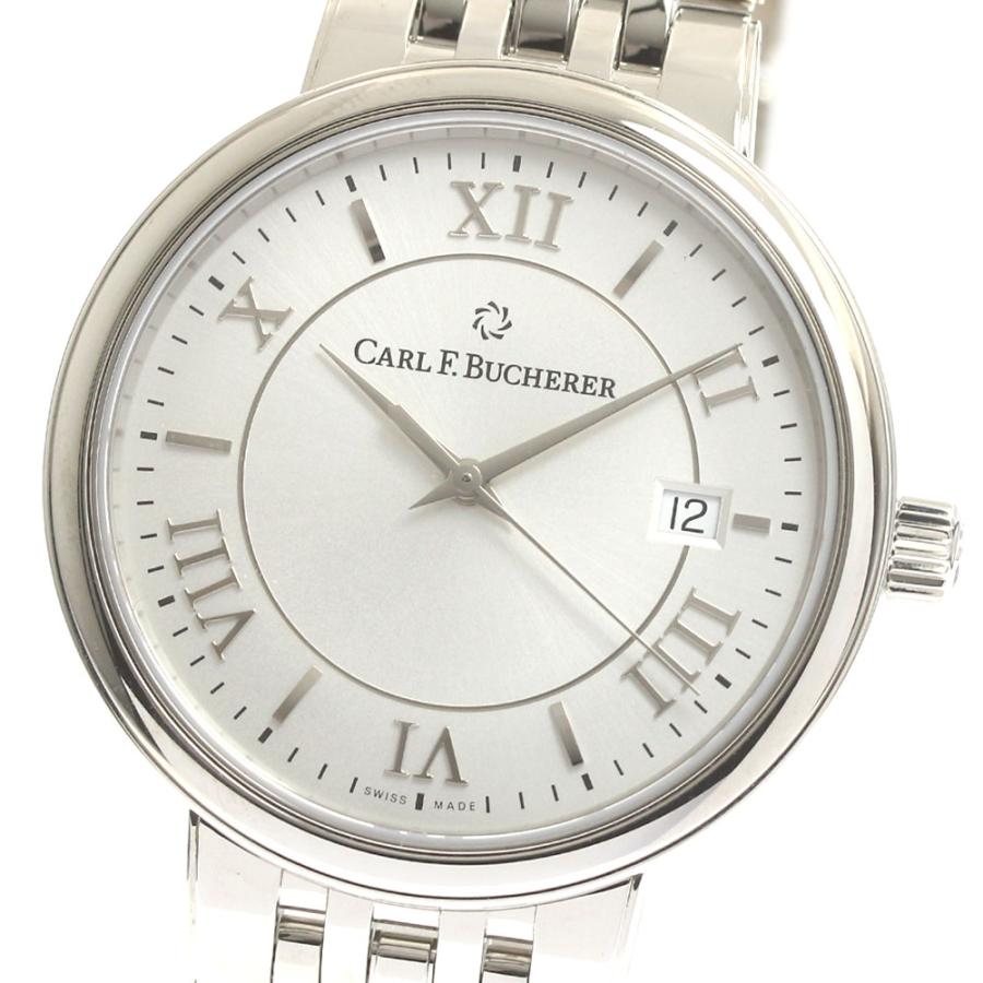 カール F.ブヘラ CARL F.BUCHERER 00.10314.08.15.21 アダマビ デイト 自動巻き メンズ 美品 保証書付き_883841 カール F. ブヘラ（CARL F. BUCHERER） カール F.ブヘラ CARL F