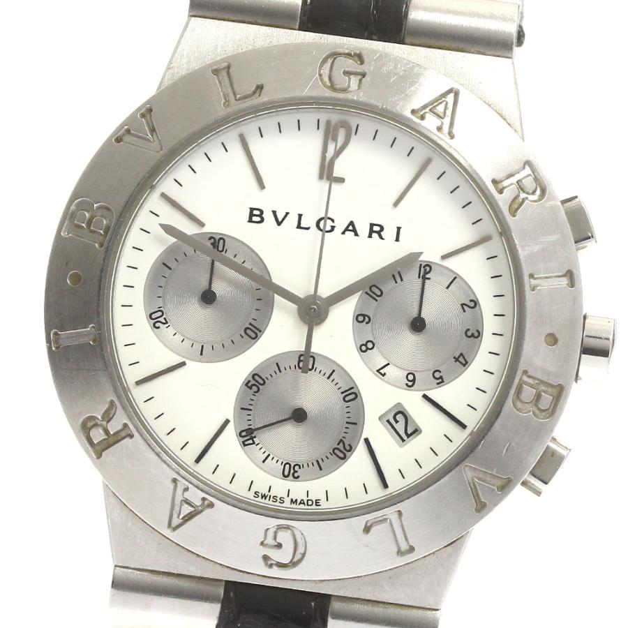 美品　BVLGARI/ブルガリ ディアゴノ クロノ CH35S 自動巻き BVLGARI ブルガリ CH35S ディアゴノ スポーツ クロノグラフ 自動