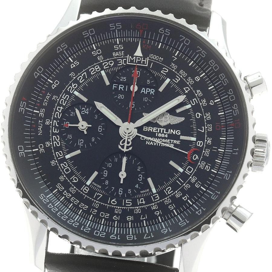 ブライトリング BREITLING A21350 ナビタイマー1884 トリプルカレンダー 世界限定1884本 自動巻き メンズ 良品 箱・保証書付き_884178 ブライトリング（BREITLING） BREITLING A21350 ナビタイマー1884
