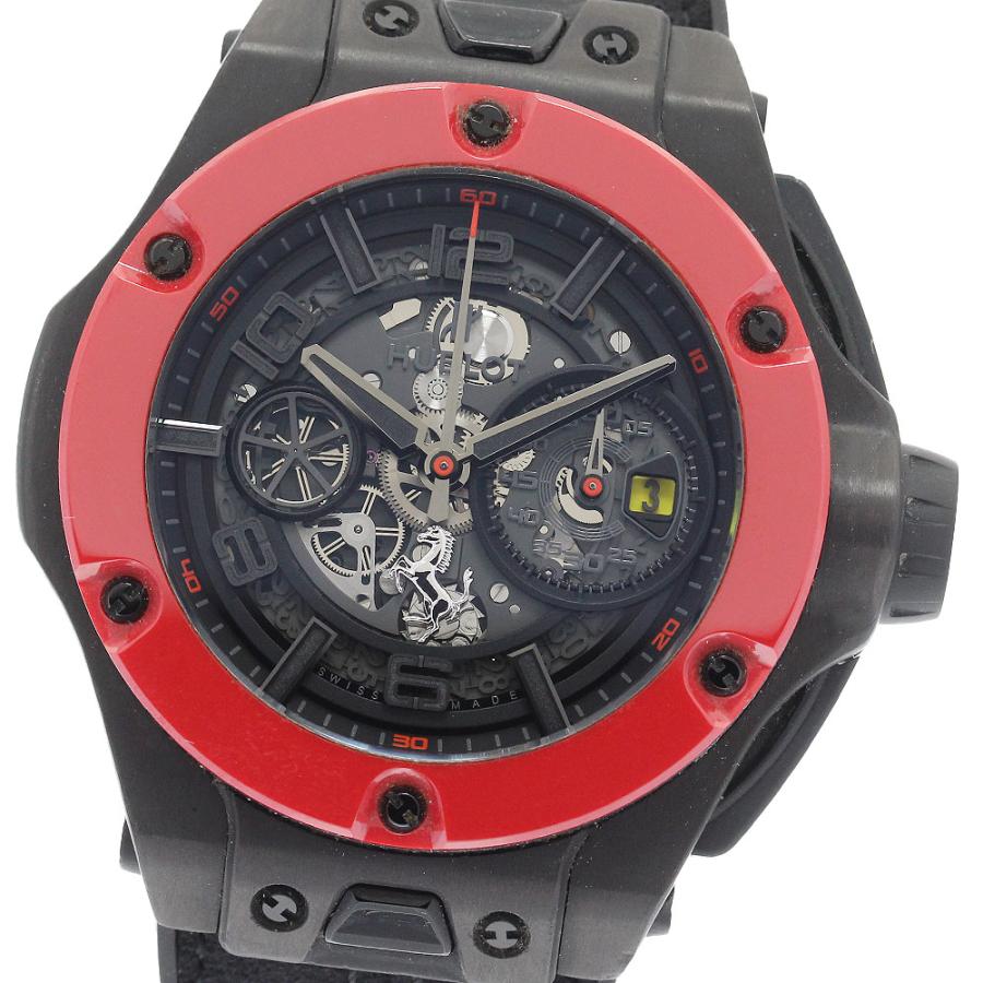 ウブロ HUBLOT 402.QF.0110.WR ビッグバン フェラーリ ウニコ レッドセラミック 世界500本限定 クロノグラフ 自動巻き メンズ _884244 HUBLOT（ウブロ） HUBLOT 402.QF.0110.WR ビッグバン フェラーリ