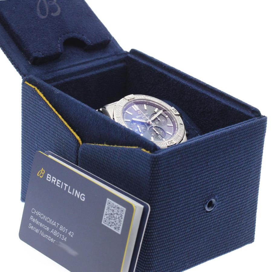 ブライトリング BREITLING AB0134 クロノマット B01 42 ダイヤベゼル 日本限定 自動巻き メンズ 美品 内箱・保証書付き_884323 ブライトリング（BREITLING） BREITLING AB0134 クロノマット B01 42