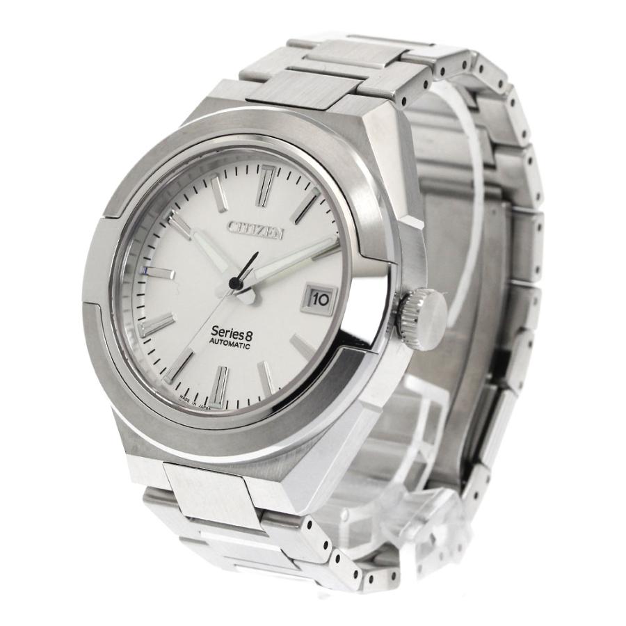 シチズン CITIZEN NA1000-88A シリーズ8 デイト 自動巻き メンズ 美品 箱・保証書付き_885351の画像