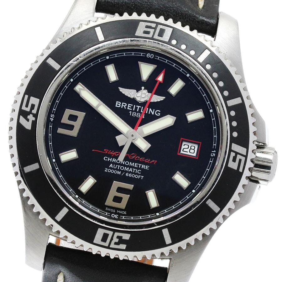 BREITLING スーパーオーシャン44 A17391自動巻 黒 SS OH済 ブライトリング（BREITLING） BREITLING A17391 スーパーオーシャン44