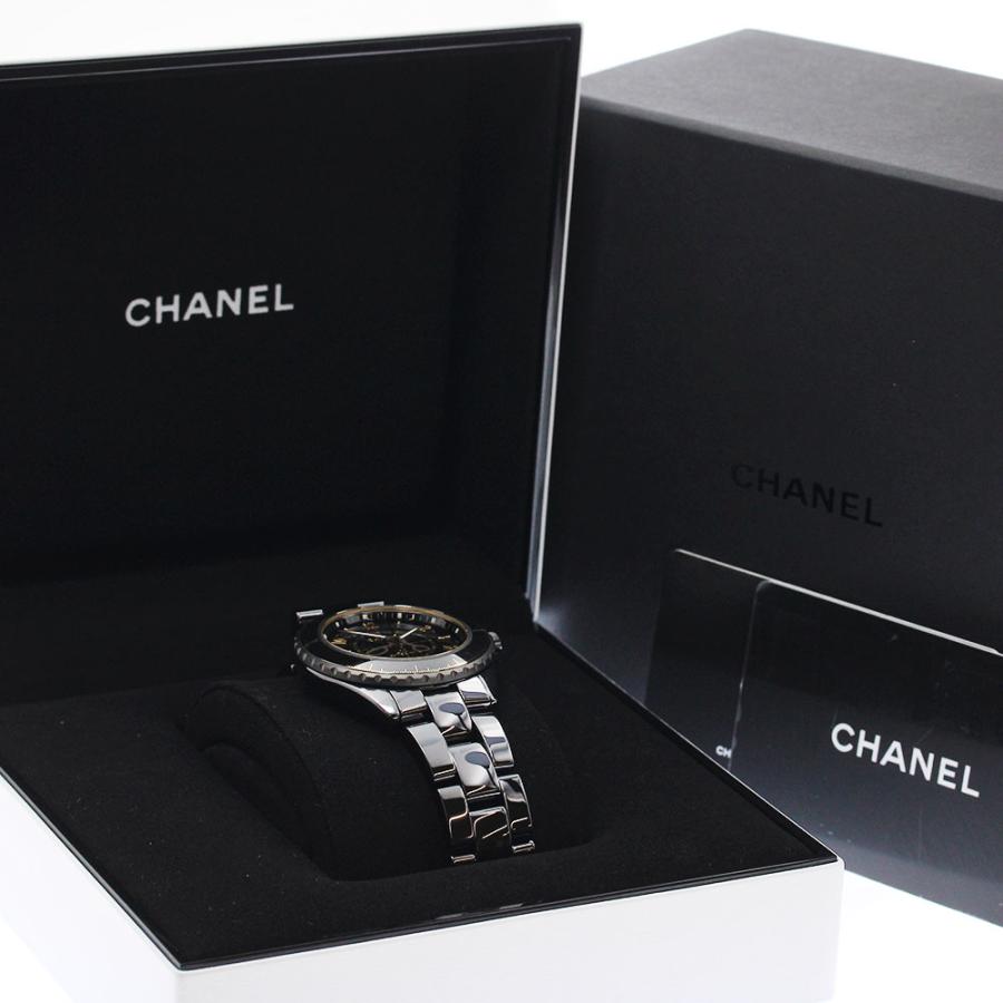  CHANEL シャネル H9762 J12 クチュール 38MM 黒セラミック 自動巻き メンズ 極美品 箱・保証書付き_886001 Bildidee 