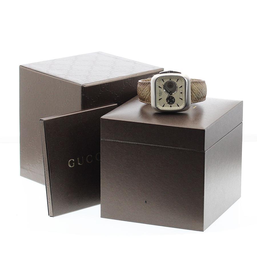 【極美品】GUCCI グッチ 131.3クーペ　ビッグデイト スモールセコンド GUCCI（グッチ） GUCCI 131.3/YA131307 クーペ ブランド誕生90周年記念