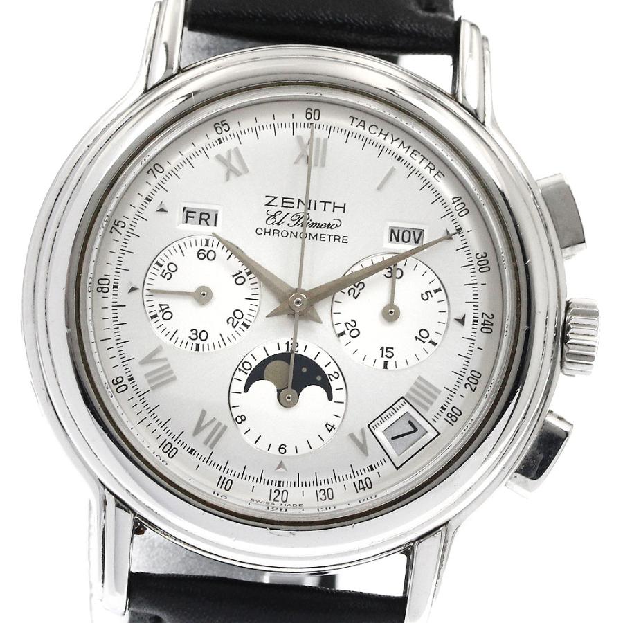 ゼニス ZENITH 01.0240.410 クロノマスター ムーンフェイズ トリプルカレンダー 自動巻き メンズ 保証書付き_887154 ZENITH（ゼニス） ZENITH 01.0240.410 クロノマスター ムーンフェイズ