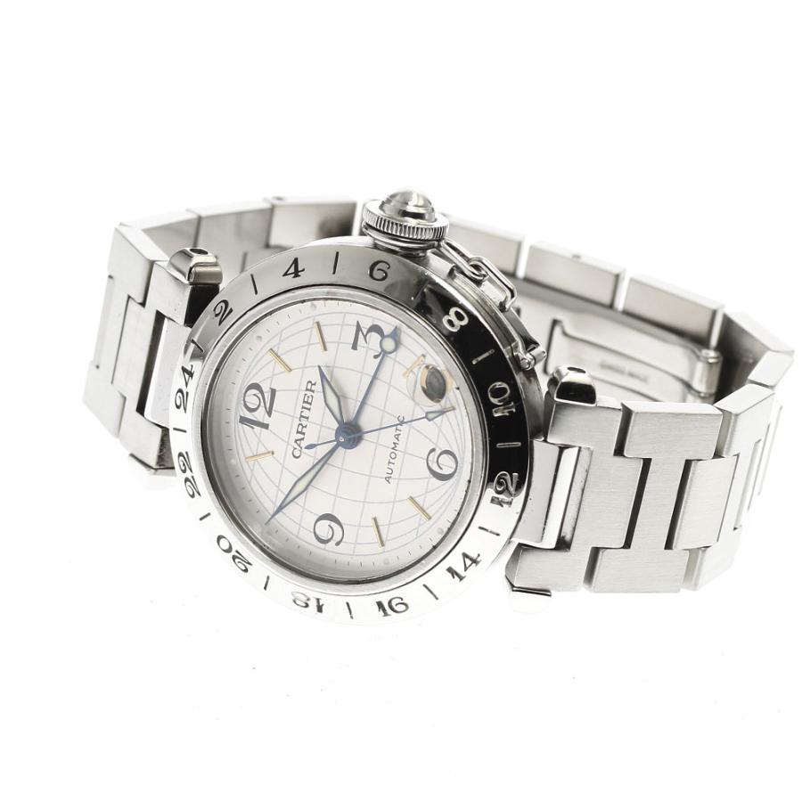 カルティエ Cartier パシャ C メリディアン GMT W31029M7 シルバー ステンレススチール 自動巻き ユニセックス 腕時計 Cartier - カルティエ Cartier パシャ C メリディアン GMT W31029M7
