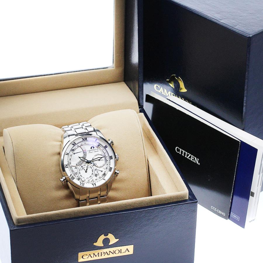 シチズン CITIZEN 6762-T022057/AH7060-53A カンパノラ コンプリケーション クォーツ メンズ 良品 箱・保証書付き_887216の画像