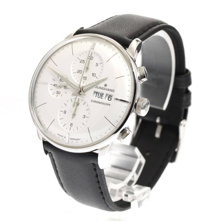 ユンハンス JUNGHANS 027/4120 マイスター クロノスコープ デイデイト 自動巻き メンズ _887229 Junghans（ユンハンス） JUNGHANS 027/4120 マイスター クロノスコープ