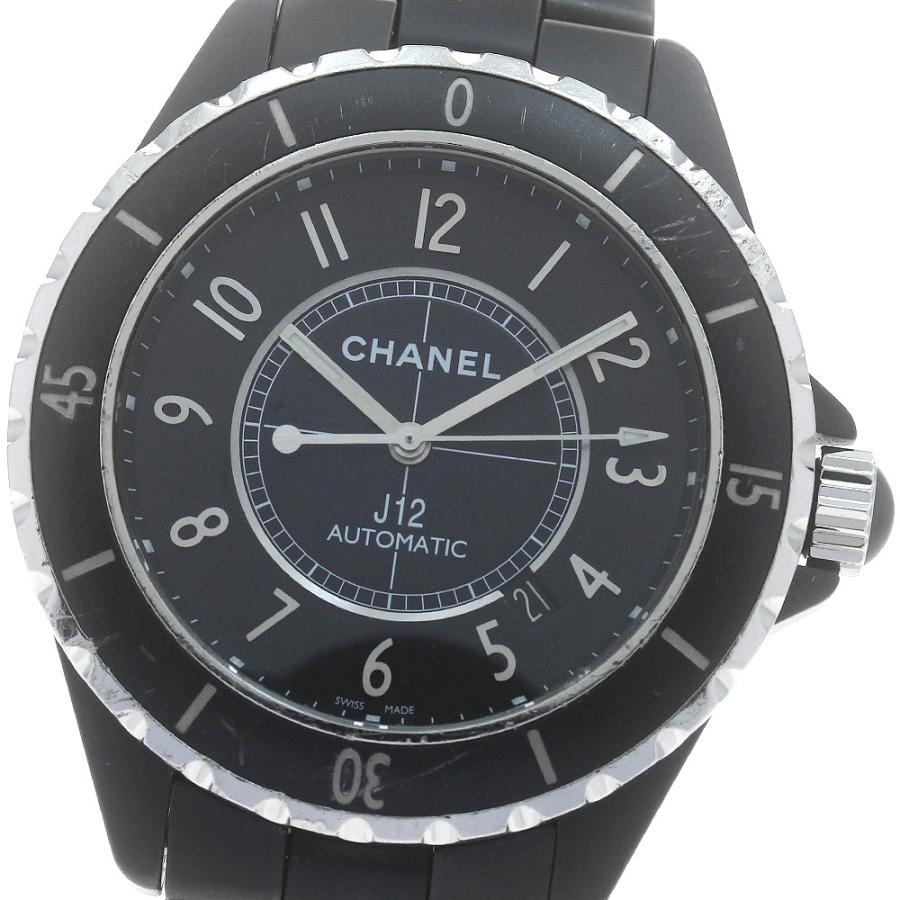 シャネル CHANEL H3131 J12 マットブラック セラミック 42MM 自動巻き メンズ _887311 CHANEL（シャネル） CHANEL H3131 J12 マットブラック セラミック 42MM