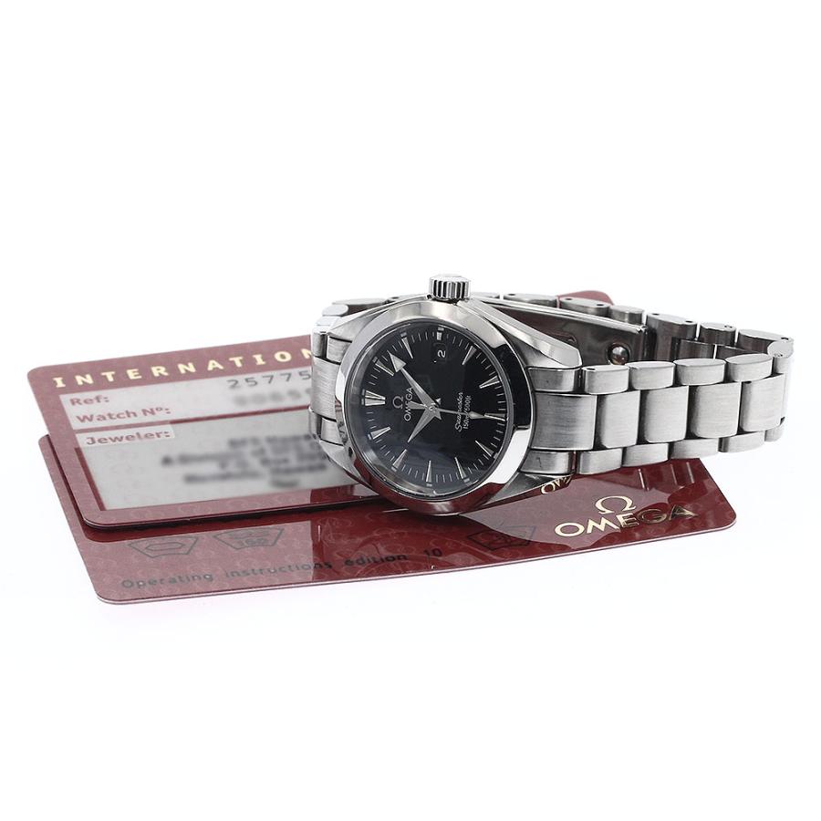 オメガ OMEGA 2577.50 シーマスター アクアテラ デイト クォーツ レディース 保証書付き_761121 OMEGA（オメガ） OMEGA 2577.50 シーマスター アクアテラ デイト
