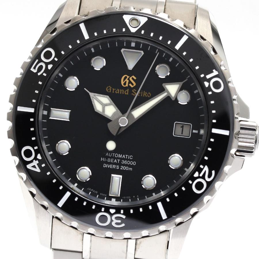 グランドセイコー Grand Seiko 腕時計 スポーツコレクション SBGH291/9S85-01R0 メカニカルハイビート デイト 夜光針/インデックス 回転ベゼル ブラック文字盤 黒 SS チタン 自動巻き 【箱・保付き】 【中古】 SEIKO（セイコー） SEIKO SBGH291/9S85-01R0 グランドセイコー