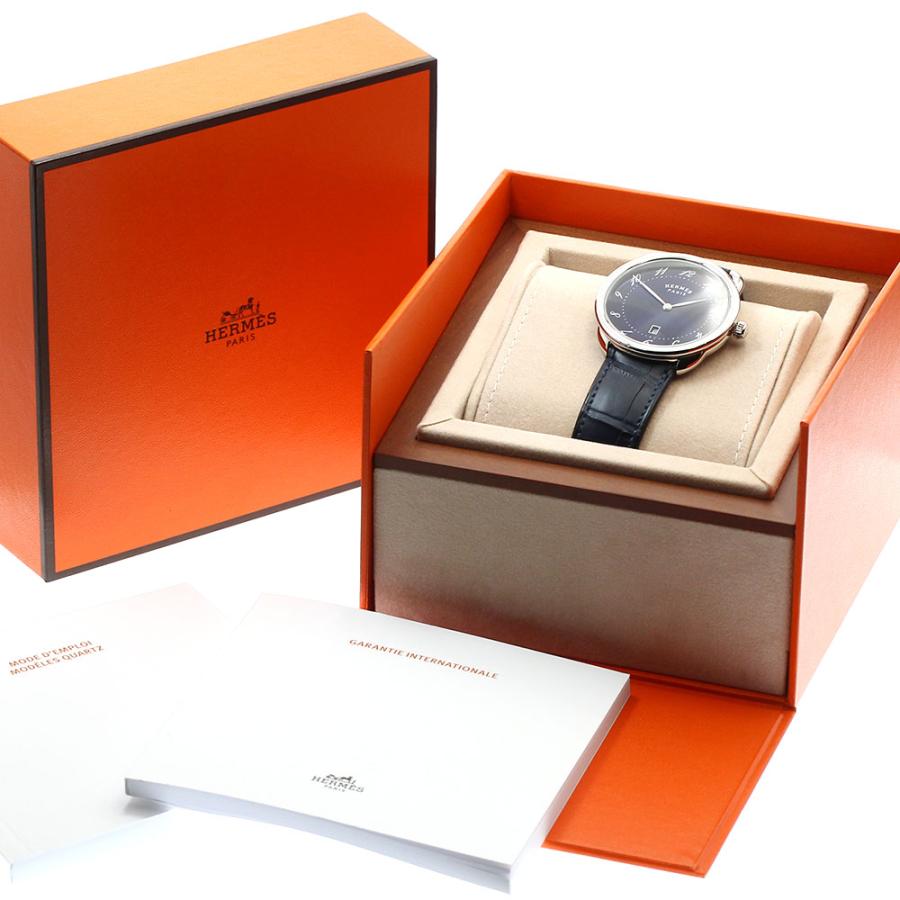 し*ん様 エルメス アルソー AR7Q.810 美品 HERMES（エルメス） HERMES AR7Q.810 アルソーGM デイト クォーツ