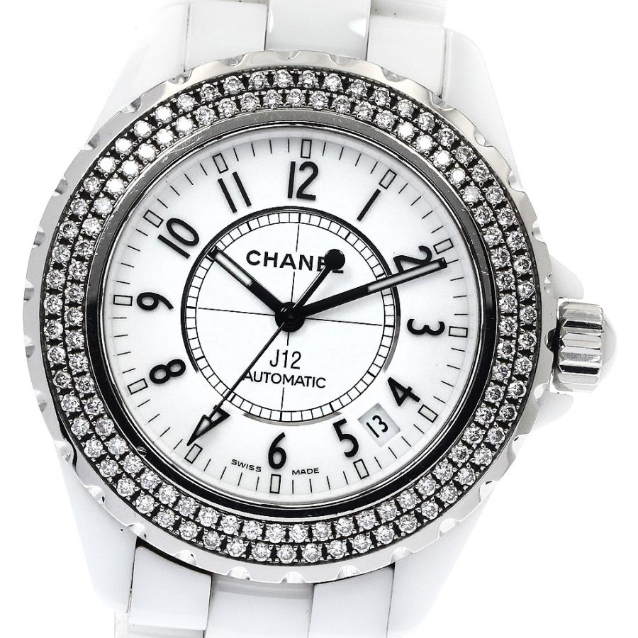CHANEL（シャネル） CHANEL H0969 J12 ダイヤベゼル 白セラミック 自動