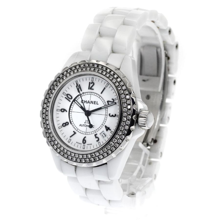 CHANEL（シャネル） CHANEL H0969 J12 ダイヤベゼル 白セラミック 自動