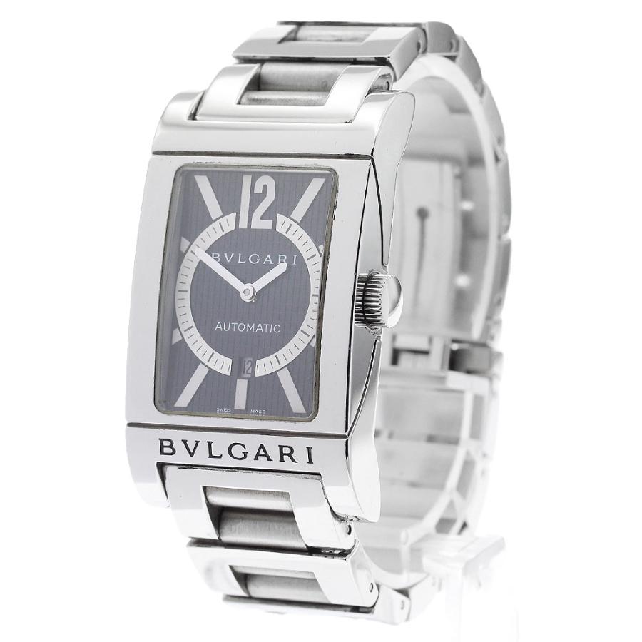 BVLGARI ベルト訳あり ブルガリ RT45S レッタンゴロ デイト 自動