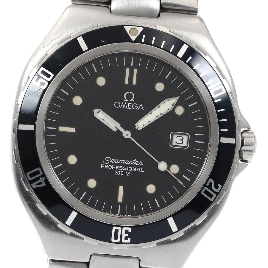 OMEGA ベルト訳あり オメガ シーマスター200 デイト クォーツ メンズ  