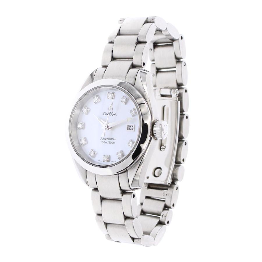 オメガ OMEGA 2577.75 シーマスター アクアテラ 11Pダイヤ クォーツ  