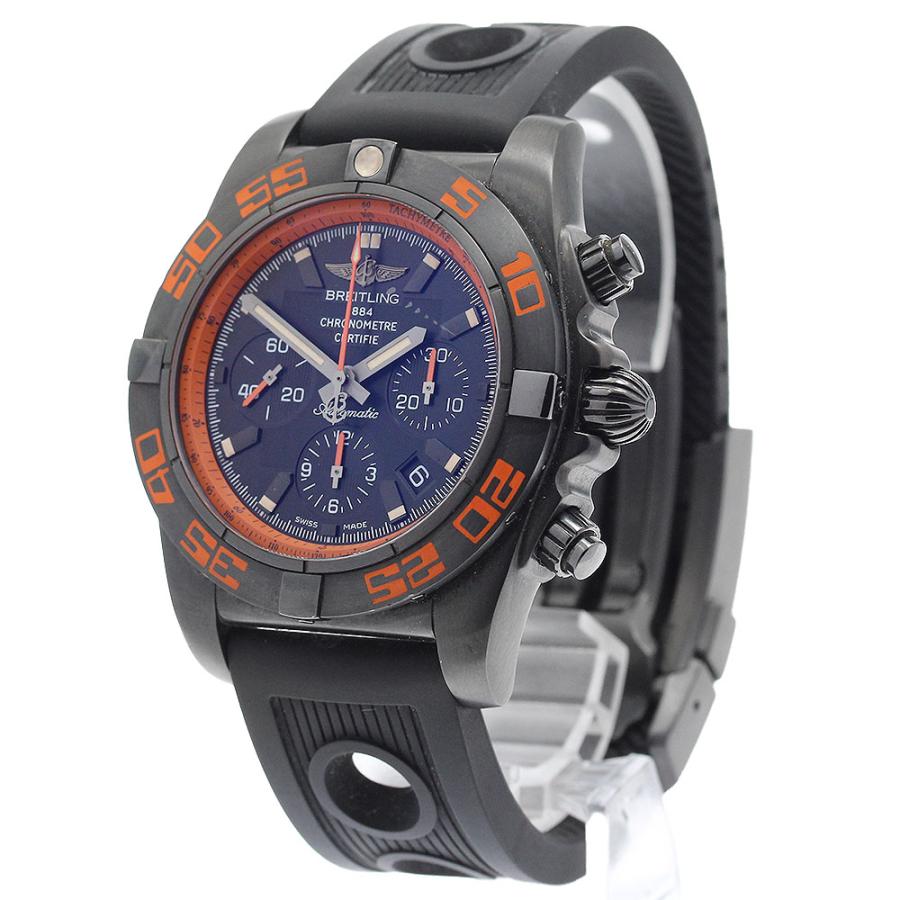 ブライトリング BREITLING MB0111 クロノマット44 レイブン クロノグラフ デイト 自動巻き メンズ 良品 箱・保証書付き_889744 ブライトリング（BREITLING） BREITLING MB0111 クロノマット44