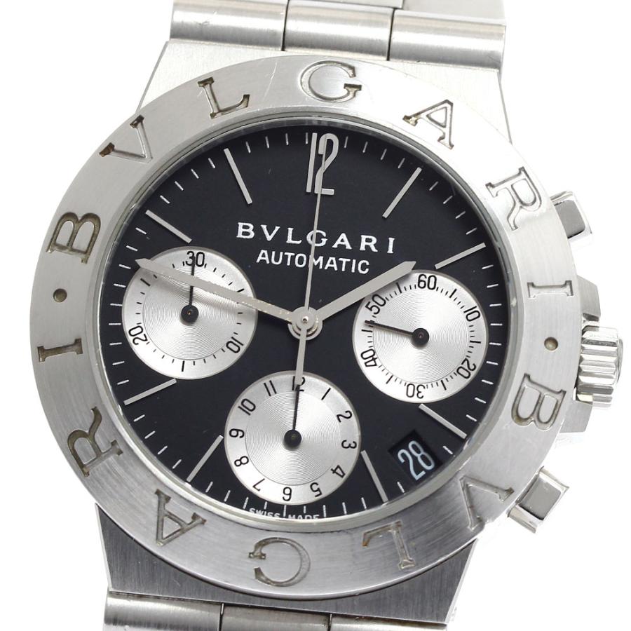 美品　BVLGARI/ブルガリ ディアゴノ クロノ CH35S 自動巻き BVLGARI ブルガリ CH35S ディアゴノ スポーツ クロノグラフ 自動