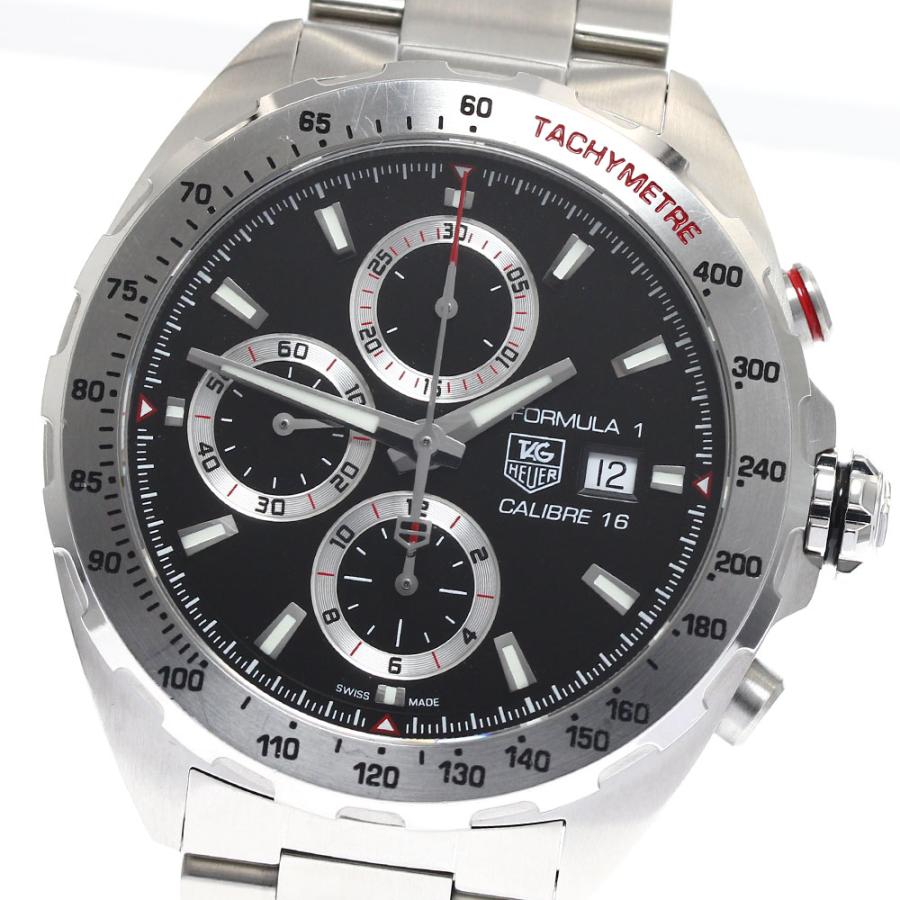 【期間限定値下げ】TAG HEUER タグ ホイヤー フォーミュラ1 メンズ腕時計 CAZ2010.BA0876 SS 自動巻 クロノグラフ ブラック 中古【送料無料】 TAG HEUER（タグ・ホイヤー） 訳あり TAG HEUER CAZ2010.BA0876