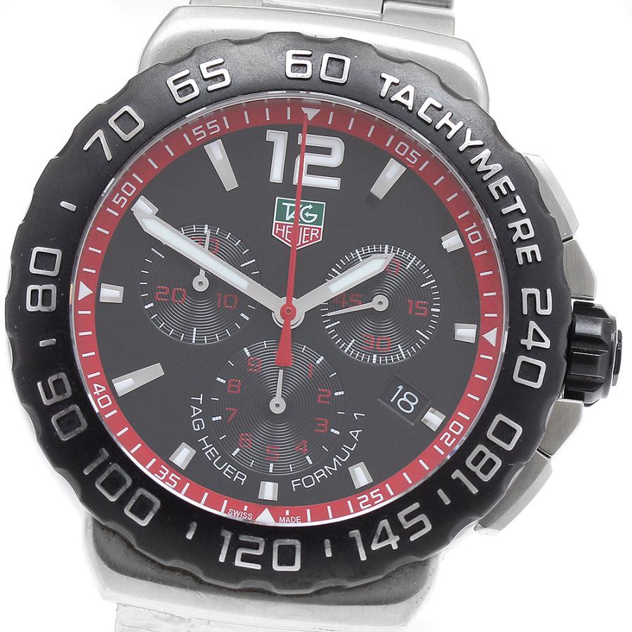 美品 タグホイヤー TAG HEUER フォーミュラ1 CAU1116 ブラック TAG HEUER タグホイヤー CAU1116 フォーミュラ1 クロノグラフ