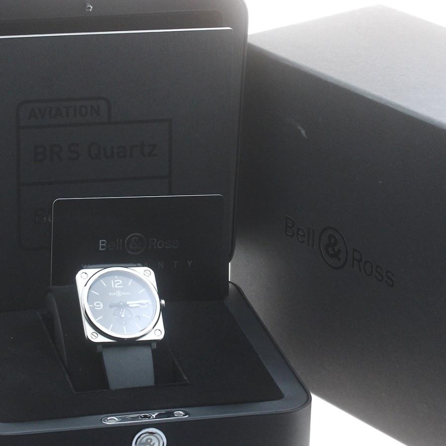 ベル＆ロス Bell＆Ross BRS-64 デイト クォーツ メンズ 保証書付き_  