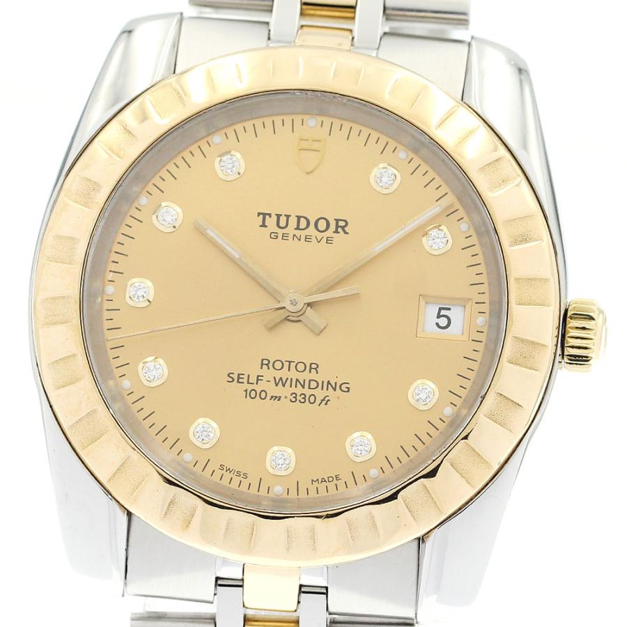 TUDOR 21013 クラシックデイト 10Pダイヤ 自動巻き 本日の特価 TUDOR（チューダー） チュードル TUDOR 21013 クラシックデイト YG