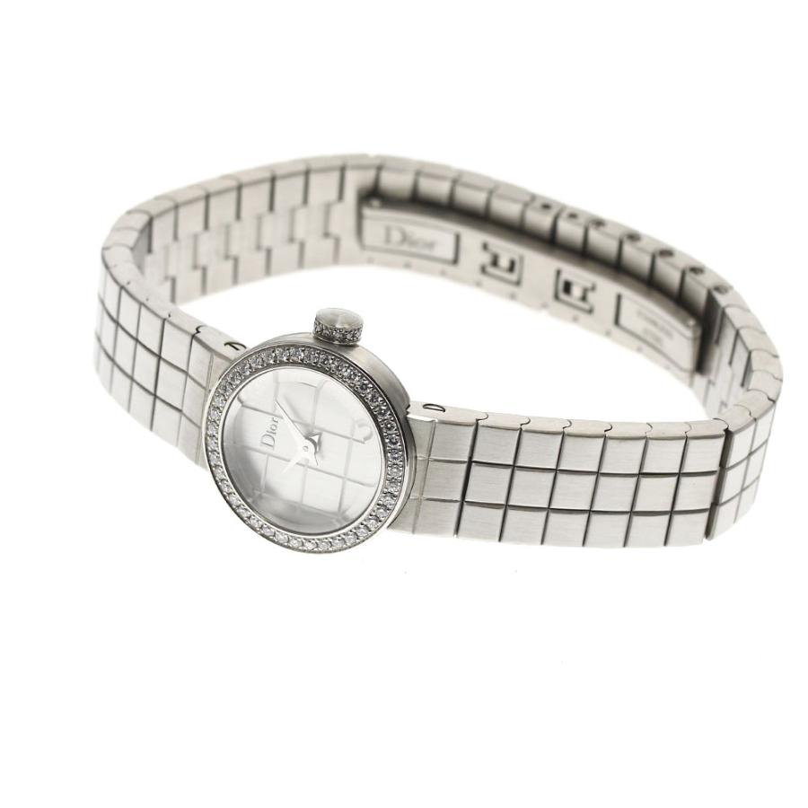 美品　ギャラ付　完備品　DIOR　ラディドゥ　ディオール　ダイヤ　シェル　時計 ディオール Dior CD040111 ラ・ディ・ドゥ・ディオール ダイヤベゼル