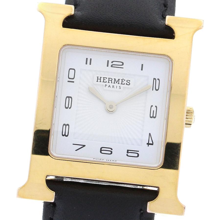 HERMES エルメス HH1.510 Hウォッチ クォーツ ボーイズ 箱・保証書付き  