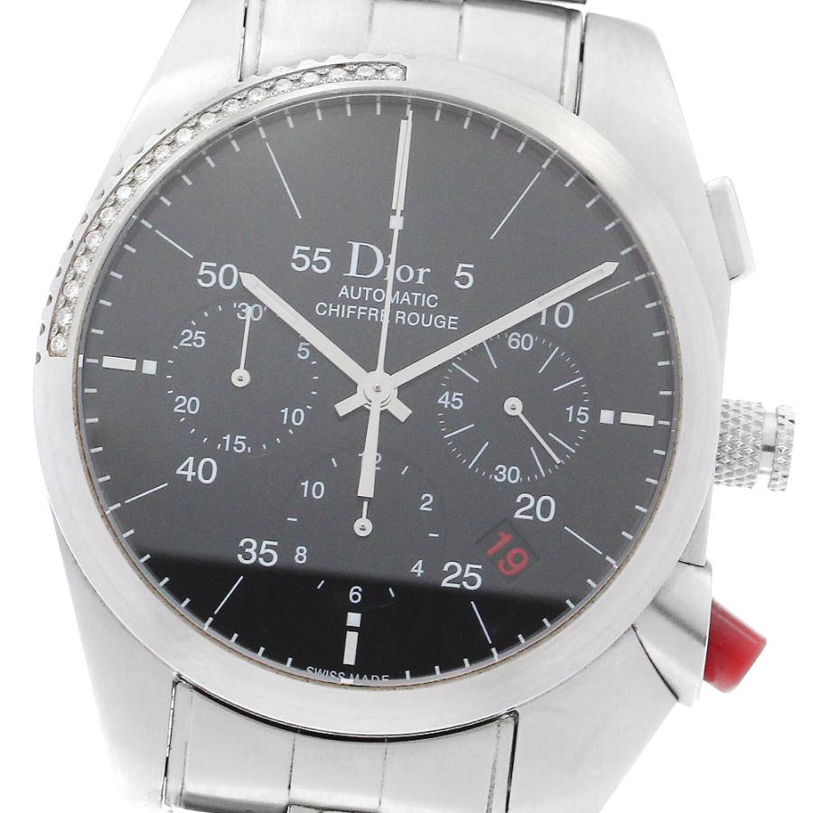 ディオール Dior CD084612 シフルルージュ デイト クロノグラフ 自動 