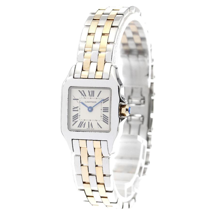 カルティエ CARTIER W25066Z6 サントスドゥモワゼル クォーツ レディース 良品 _756296 Cartier（カルティエ） CARTIER W25066Z6 サントスドゥモワゼル SM