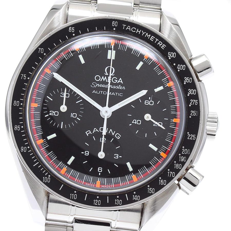 オメガ OMEGA 腕時計 スピードマスター  3518.50.00 RWC2000 レーシング シューマッハ 6000本限定モデル ブラック文字盤 クロノグラフ スモールセコンド SS 自動巻き 【中古】 OMEGA（オメガ） OMEGA 3518.50 スピードマスター レーシング ワールド