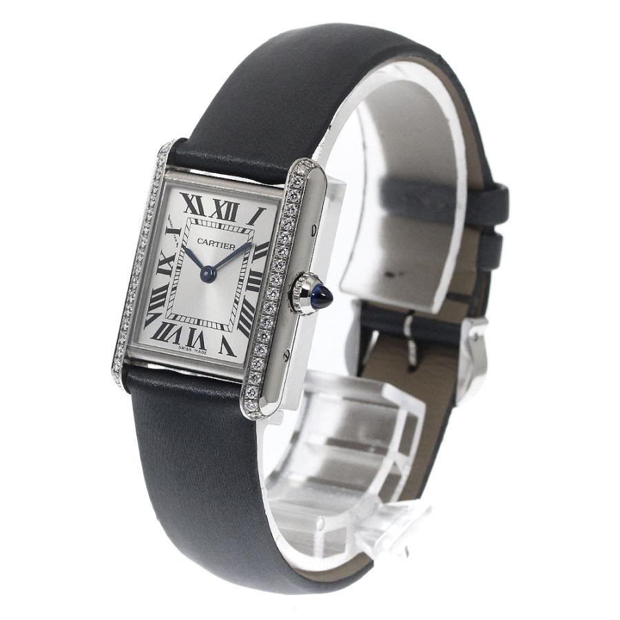 カルティエ W4TA0016 タンクマストSM ダイヤベゼル クォーツ Cartier（カルティエ） CARTIER W4TA0016 タンクマストSM ダイヤベゼル
