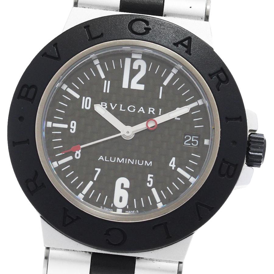 BVLGARI AL 38 TA 腕時計 自動巻き BVLGARI ブルガリ AL38TA アルミニウム デイト 自動巻き メンズ