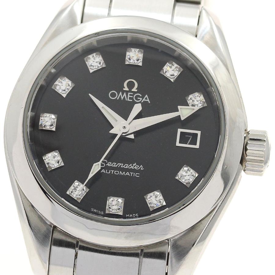 オメガ OMEGA 2563.55 シーマスター アクアテラ デイト 11Pダイヤ 自動巻き レディース _893837 OMEGA（オメガ） OMEGA 2563.55 シーマスター アクアテラ デイト 11P