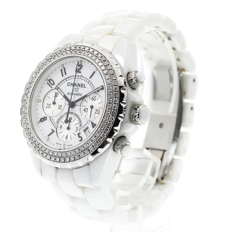 シャネル CHANEL H1008 J12 クロノグラフ ダイヤベゼル 自動巻き メンズ _894169 CHANEL（シャネル） CHANEL H1008 J12 クロノグラフ ダイヤベゼル 自動