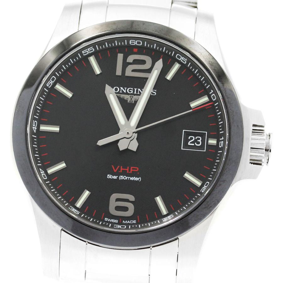 美品】LONGINES ロンジンコンクエストデイトメンズ腕時計