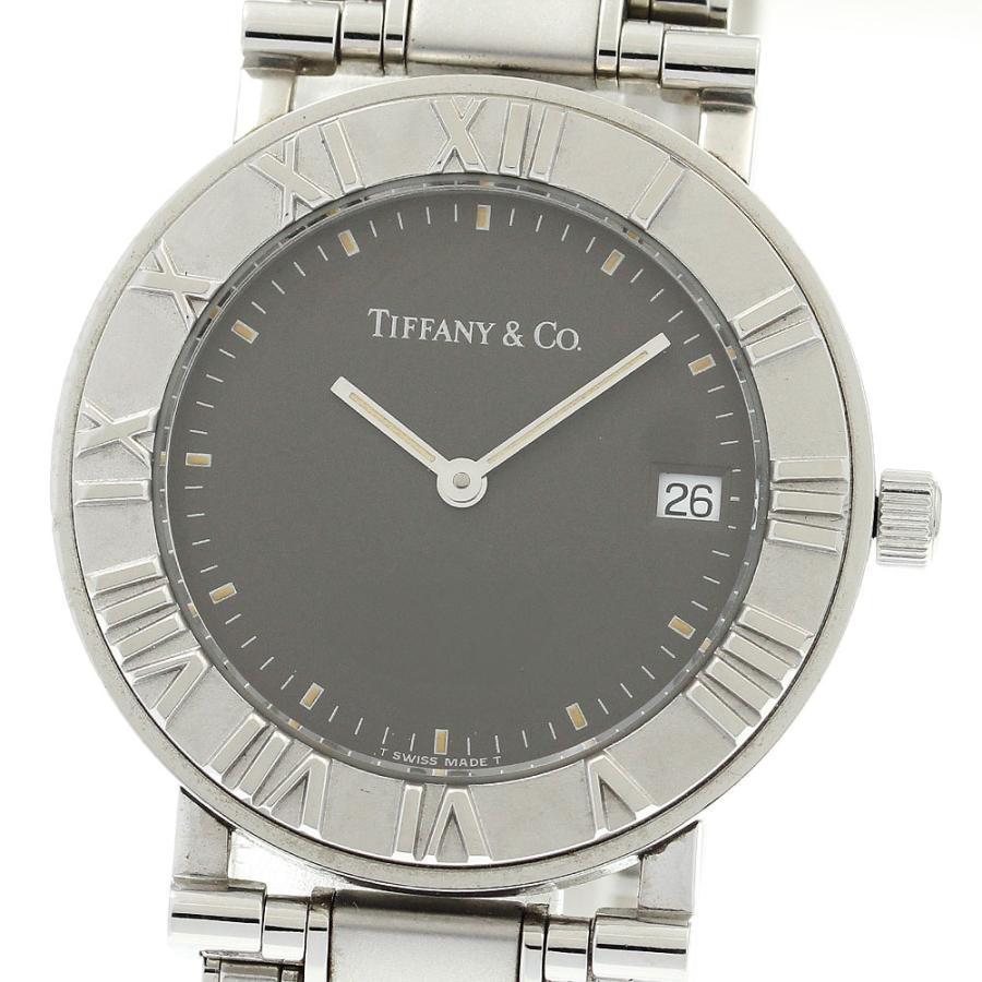 【ティファニー】TIFFANY&Co. 時計 アトラス メンズモデル☆極美品☆ TIFFANY&Co.（ティファニー） アトラス デイト クォーツ ボーイズ