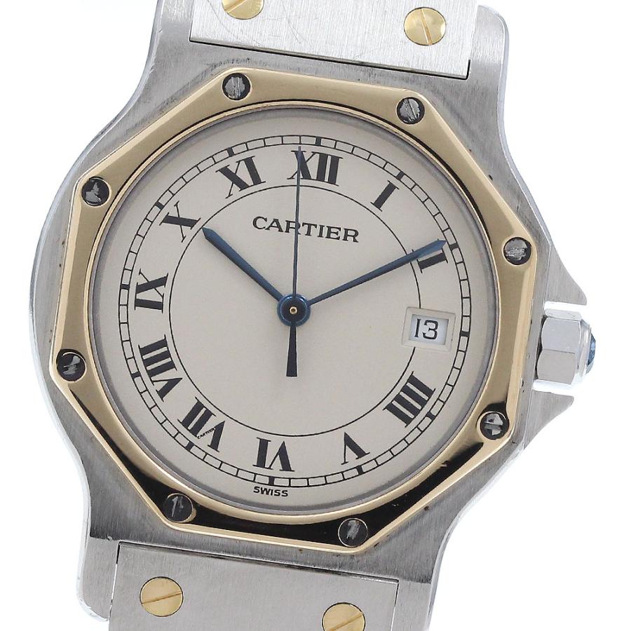 カルティエ CARTIER W2001583 サントスオクタゴン LM デイト クォーツ メンズ _945703 Cartier（カルティエ） CARTIER W2001583 サントスオクタゴン LM