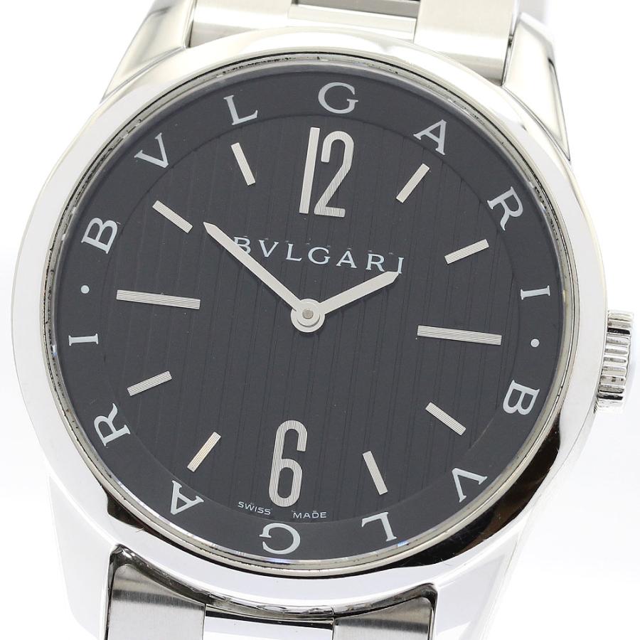 ★【美品】BVLGARI ブルガリ ソロテンポ ST37S メンズ BVLGARI ブルガリ ST37S ソロテンポ クォーツ メンズ 良品