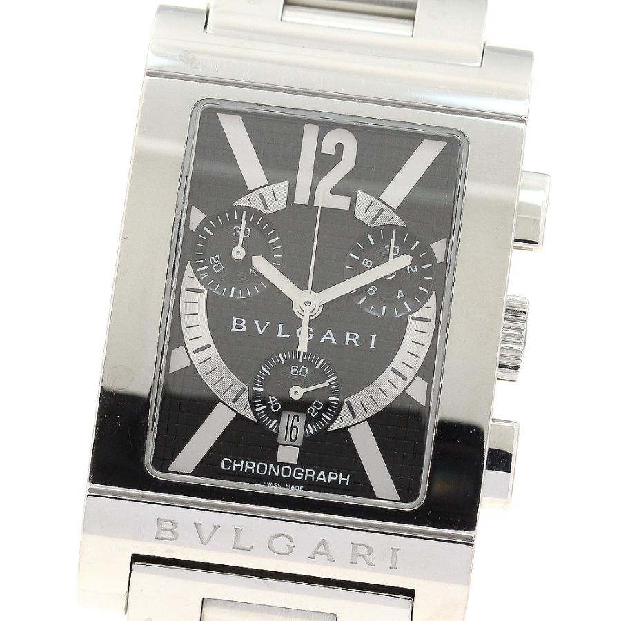 出品は7/27迄！ブルガリ RTC49S レッタンゴロ クロノグラフ BVLGARI】ブルガリ『レッタンゴロ クロノグラフ』RTC49S メンズ