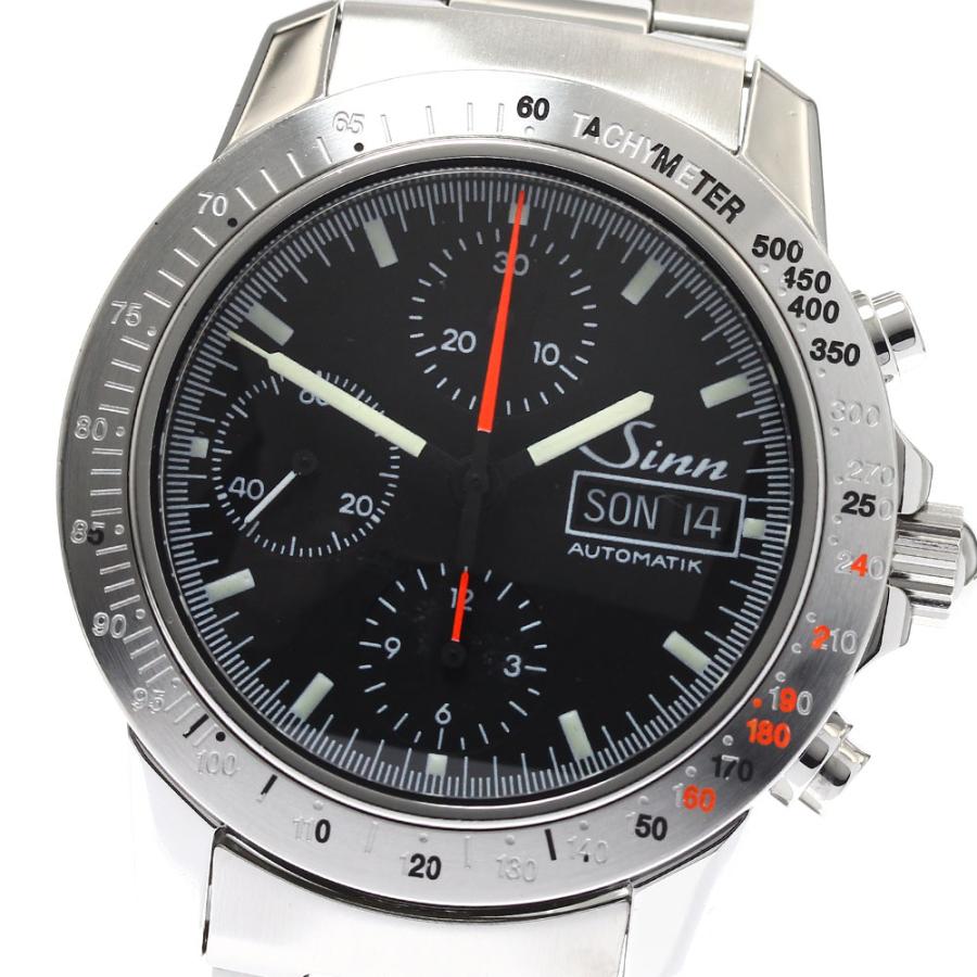 ジン Sinn 303.AUTOBAHN アウトバーン クロノグラフ デイデイト 自動巻き メンズ 保証書付き_898141 Sinn（ジン） Sinn 303.AUTOBAHN アウトバーン クロノグラフ