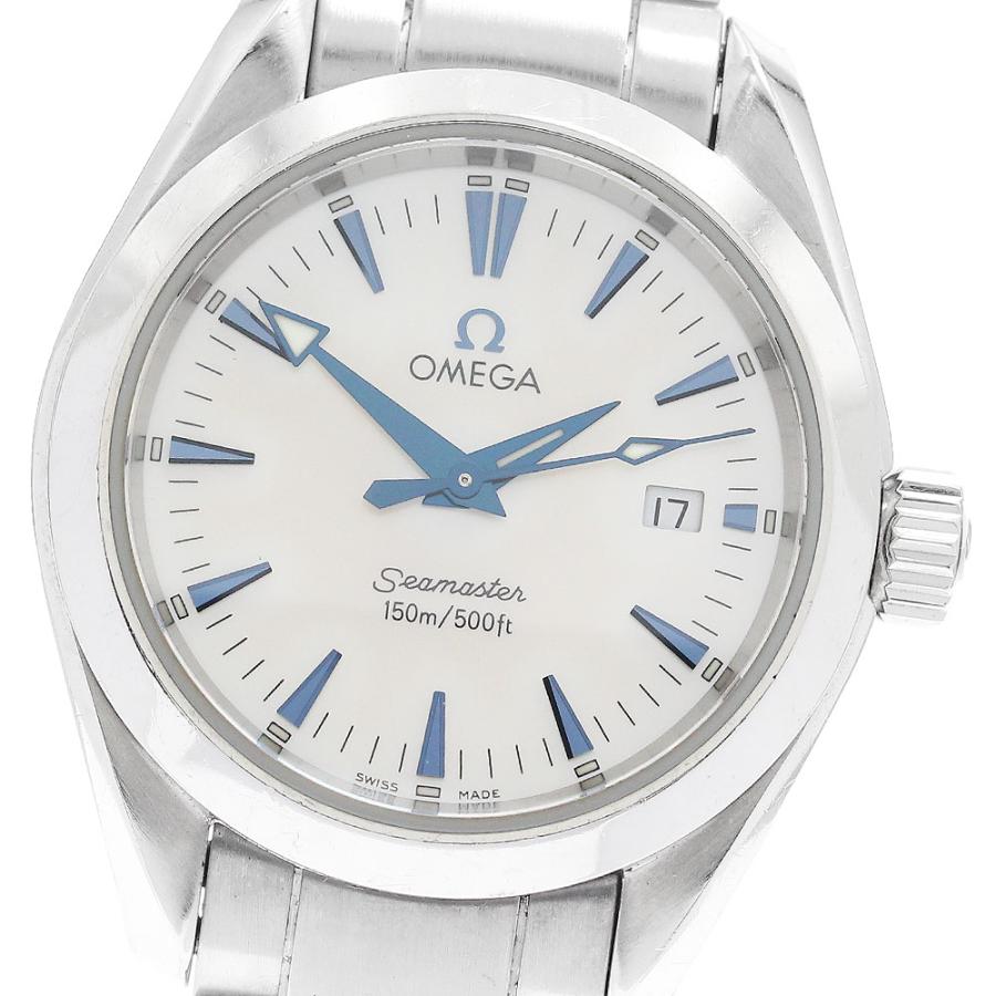 美品 オメガ レディース 2577.30 OMEGA Seamaster OMEGA オメガ 2577.70 シーマスター アクアテラ デイト クォーツ