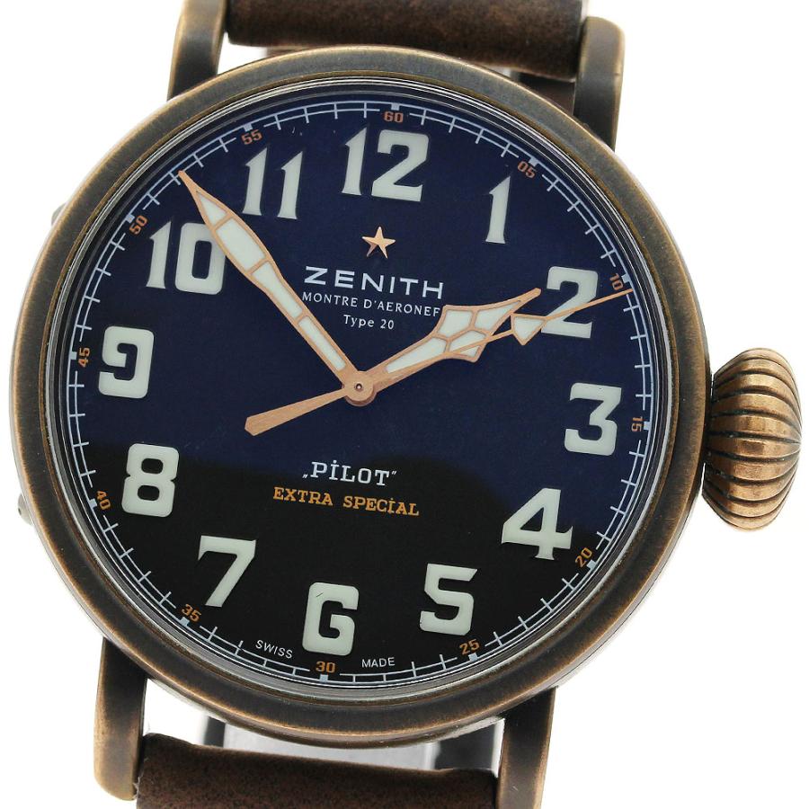 ゼニス ZENITH 29.2430.679 パイロット タイプ 20 エクストラ スペシャル 自動巻き メンズ 保証書付き_972624 ZENITH（ゼニス） ZENITH 29.2430.679 パイロット タイプ 20