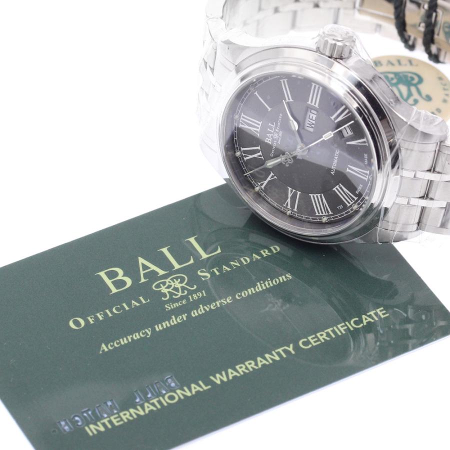 ボールウォッチ BALLWATCH NM1058D-S4J-GY トレインマスター ローマン デイデイト 自動巻き メンズ 未使用品 保証書付き_899237の画像