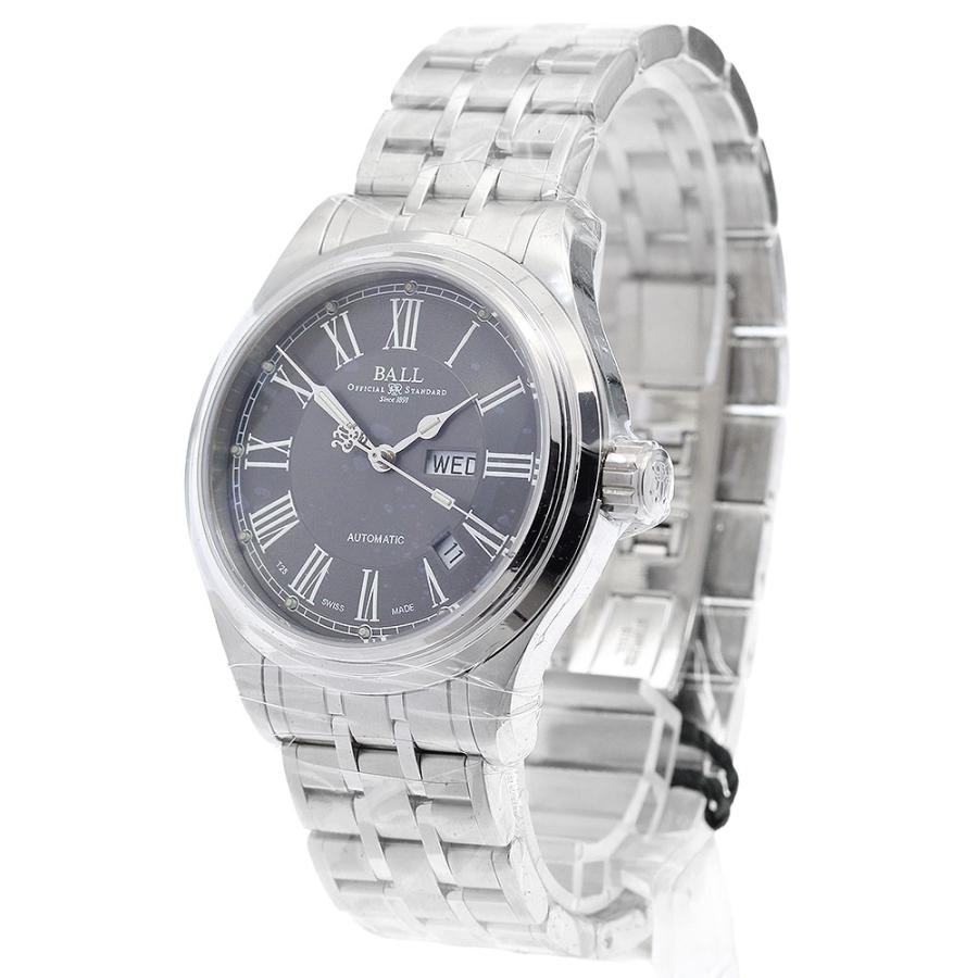 ボールウォッチ BALLWATCH NM1058D-S4J-GY トレインマスター ローマン デイデイト 自動巻き メンズ 未使用品 保証書付き_899237の画像