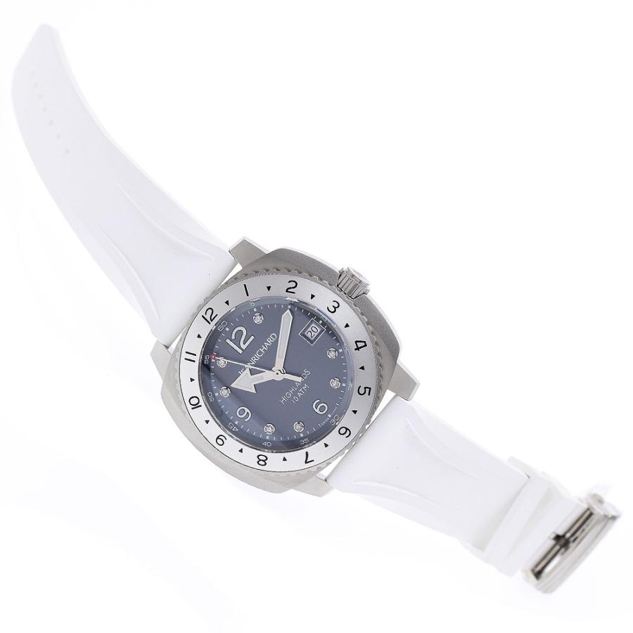 ジャンリシャール JEANRICHARD 60150-2/60150-11-21A-AC7D ハイランド デイト 8Pダイヤ 自動巻き メンズ 極美品 保証書付き_899275の画像