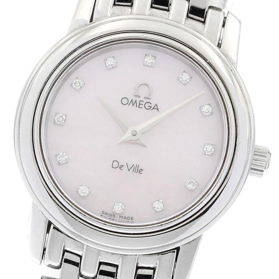 OMEGA オメガ 4570.76 デビル プレステージ 12Pダイヤ クォーツ  